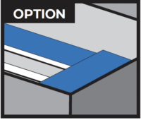 Apply painter’s tape (to form a clean edge and for easier clean up).